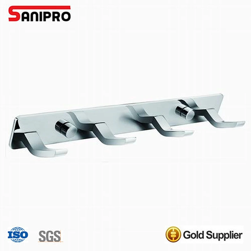 Bathrobe towel hooks chrome for bathroom doors