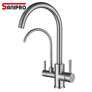 SANIPRO Kitchen Faucets SUS304 For Kitchen Purified Water Filter Tap Three Ways Sink Mixer 3 Way Kitchen Faucet