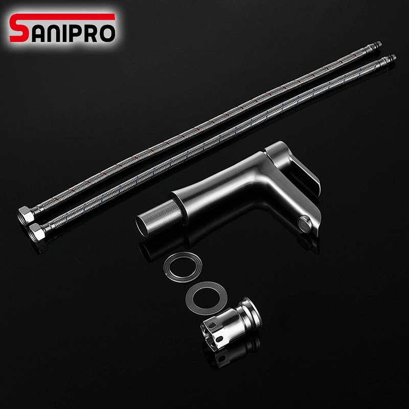 SANIPRO Bathroom Basin Faucet Bathroom Tap Hot Cold Water Sink Faucets Stainless Steel Single water Basin Mixer Water Taps