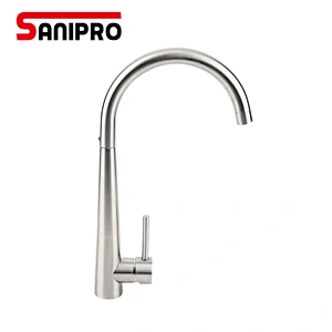 SANIPRO Cold &Hot Kitchen Faucet Brushed SUS304 Stainless Steel Faucets 360 Degree Rotation Taps Torneira Gourmet