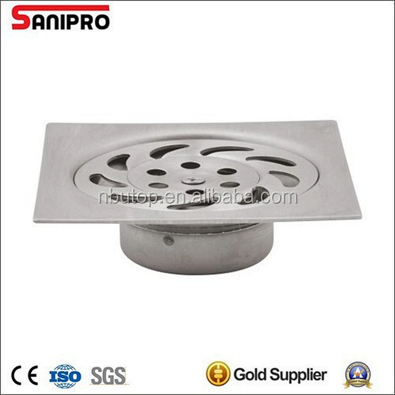 Fast flowing stainless steel rectangular drain cover
