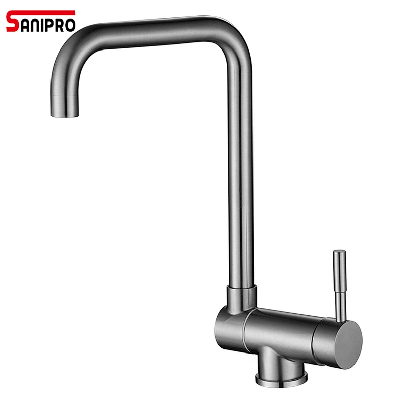 SANIPRO Stainless Steel Multifunctional SUS304 Kitchen Sink Faucet Mixer Foldable Rotating Kitchen mixer Hot Cold Water Tap