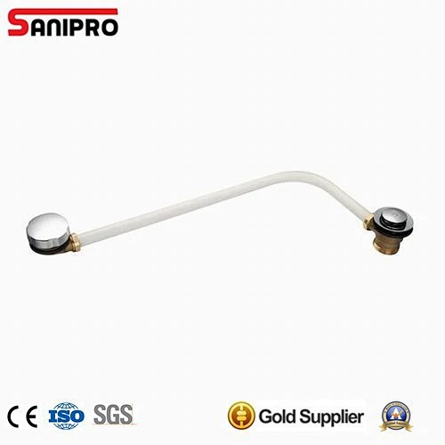 1 1/2'' pop up bath waste & overflow with white hose hand wheel decorative overflow cover