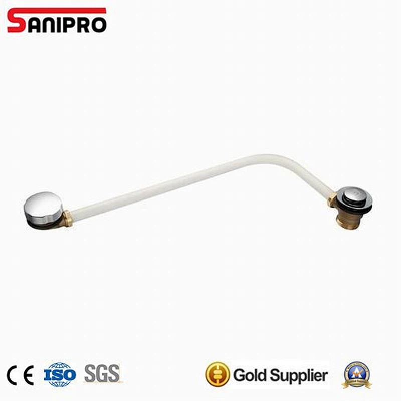 1 1/2'' pop up bath waste & overflow with white hose hand wheel decorative overflow cover