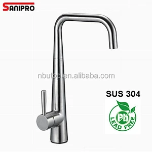 Stainless steel european style kitchen faucet