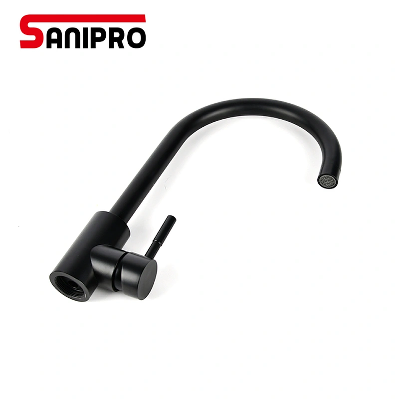 SANIPRO Matte Black Kitchen Faucet Hot And Cold Water Mixer Faucet For Kitchen Water Faucet Brushed Nickle Kitchen Taps