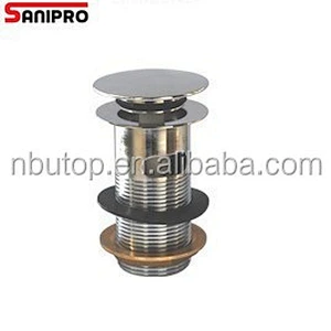 1 1/4'' Brass pop up waste with overflow