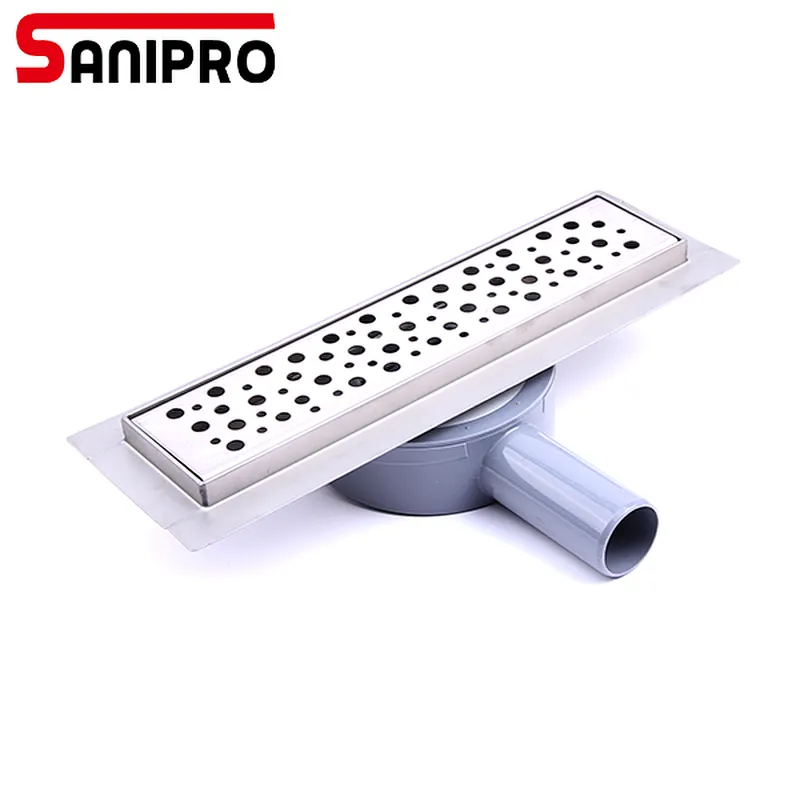 SANIPRO 50mm outlet 360 rotating linear shower drain