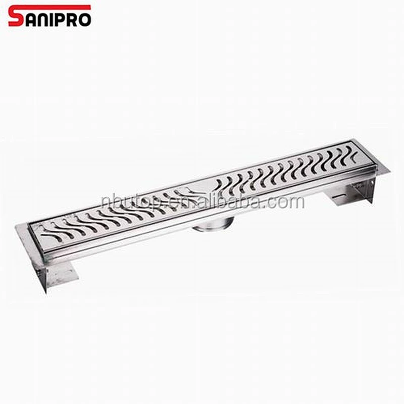 Sanipro European hot sale stainless steel linear shower drain for bathroom