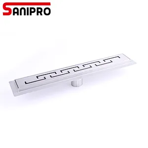 Watermark Australia Shower Linear Floor Drain Vertival Outlet with flange