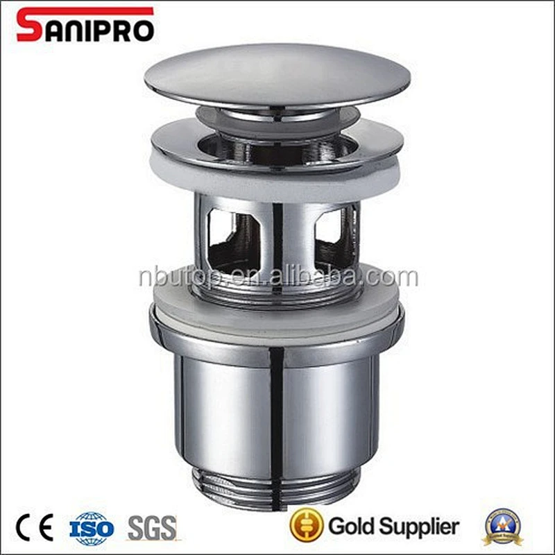 brass basin pop up waste