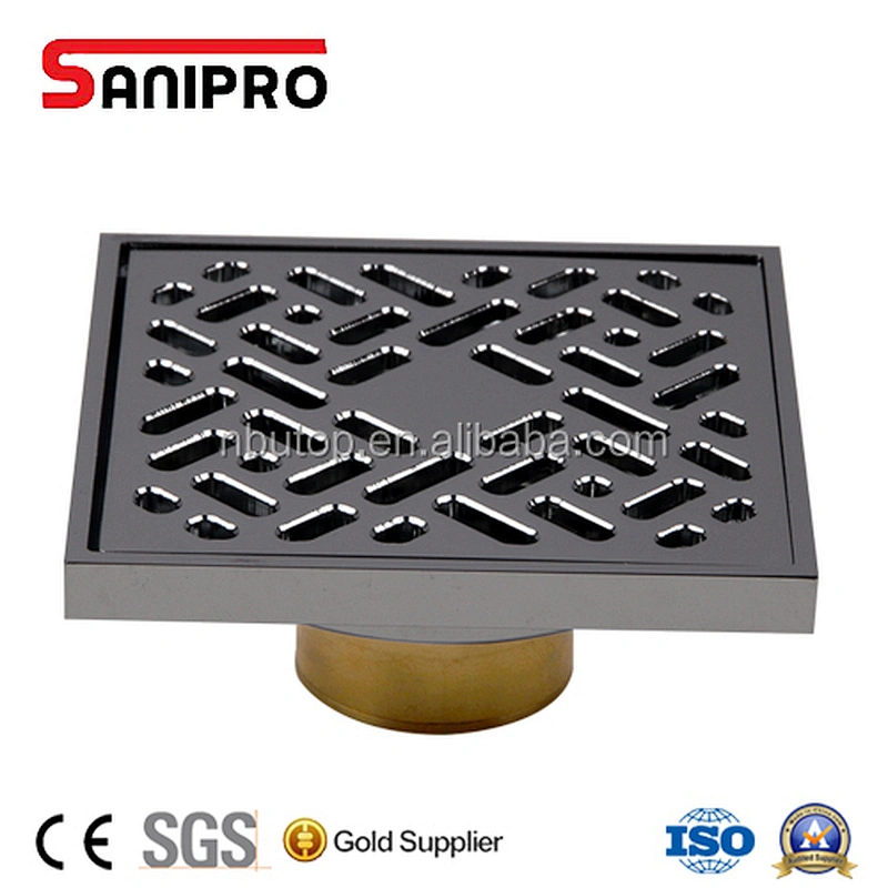 SANIPRO popular bathroom drain brass chrome floor drain