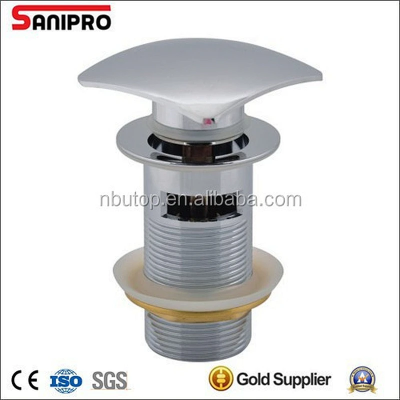 Good Quality 1 1/4'' Brass vessel sink pop up drain with overflow