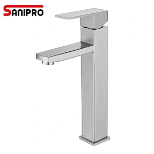 Sanipro Basin Faucets Tap Mixer SUS304 Square Basin tap Modern Wash Basin Mixer