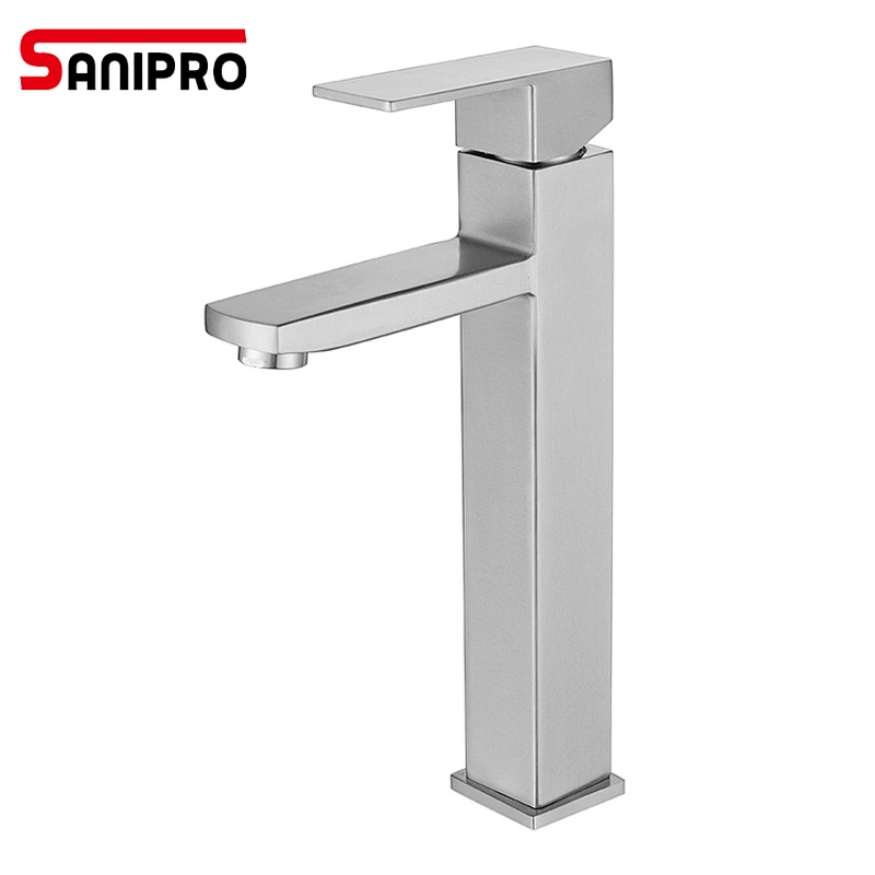 Sanipro Basin Faucets Tap Mixer SUS304 Square Basin tap Modern Wash Basin Mixer