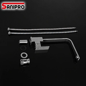 Sanipro SUS304 Brushed nickel kitchen faucet modern kitchen mixer tap stainless steel 360 Degree Cold and Hot Tap SUS304 Kitchen