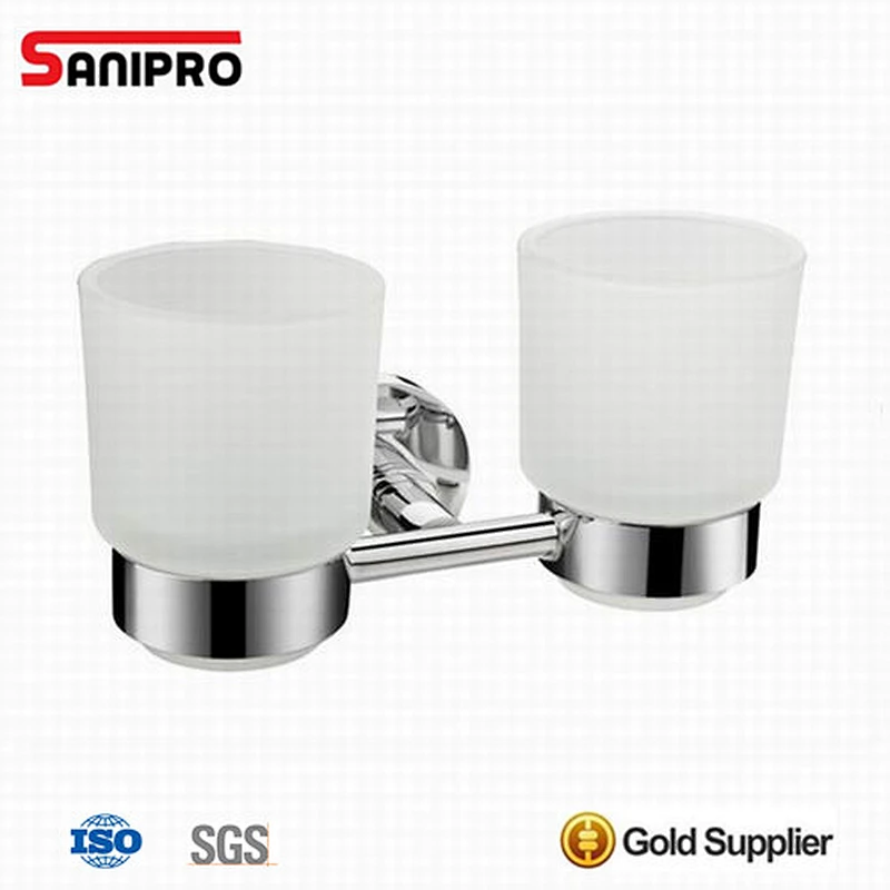 Bath double stylish toothbrush tumbler holder
