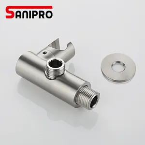 Sanipro modern design stainless steel bathroom rain round concealed shower set