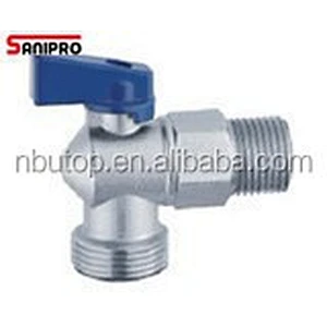 1/2'' high quality heavy duty basin angle valve with chrome plated