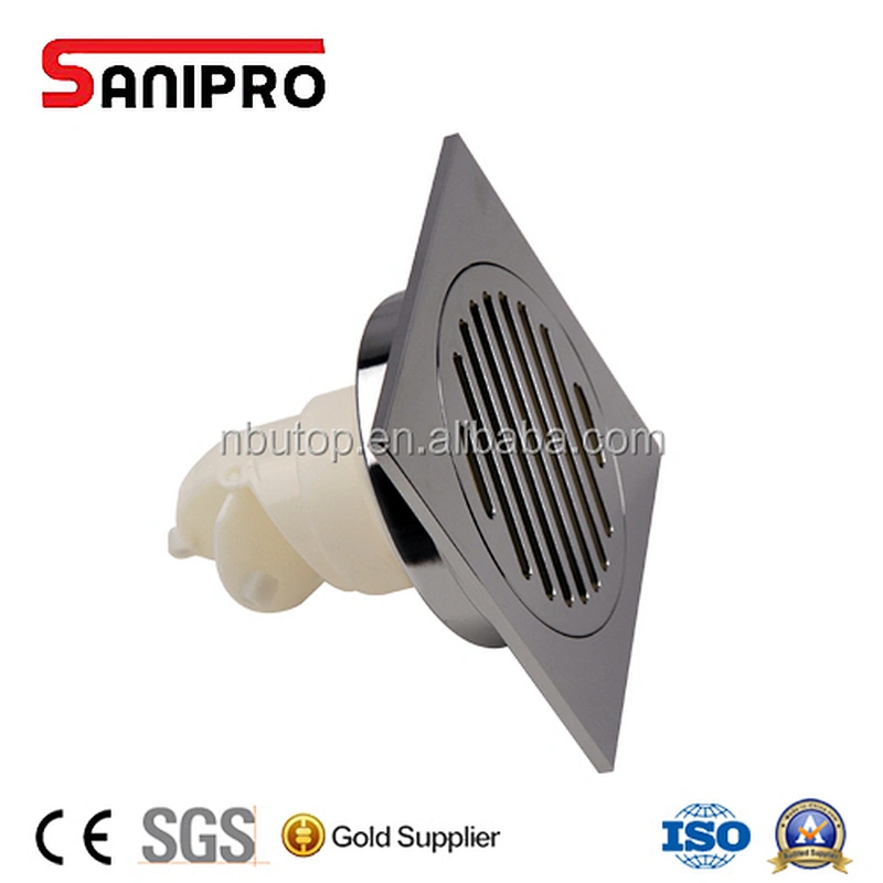 SANIPRO factory high quality chrome brass grating floor drain cover