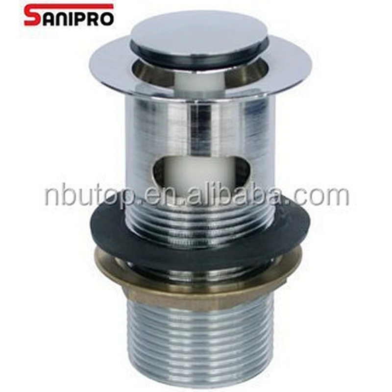 1 1/4'' Brass pop up waste with overflow