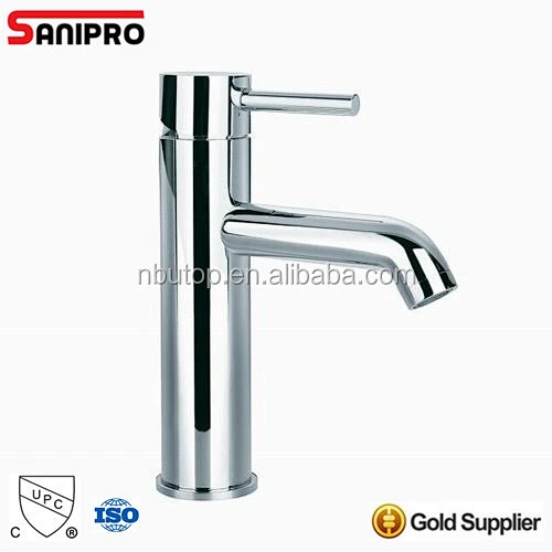 Sanipro brass chrome plating single lever UPC bathroom faucet