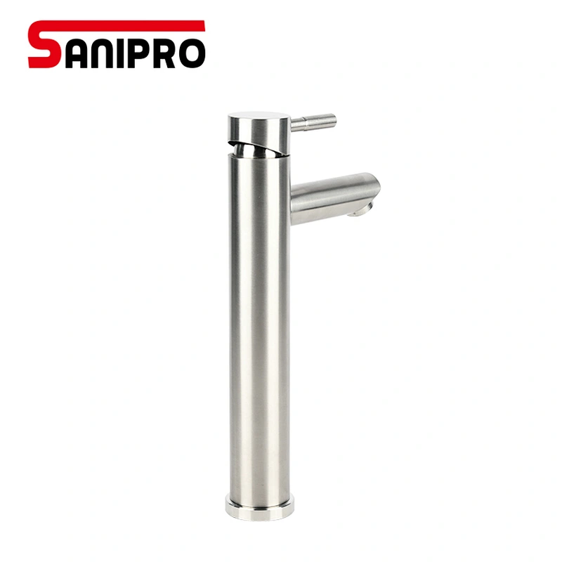 SANIPRO New 304 Stainless Steel Bath Basin Faucet Hot&Cold Water Basin Mixer tap Bathroom Faucets torneiras do banheir