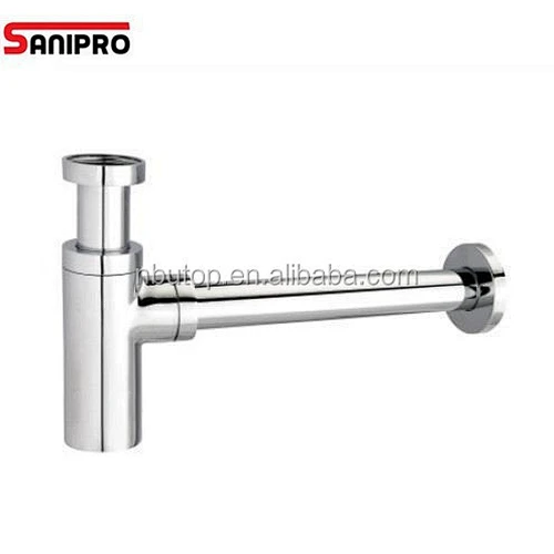 hot sale 1 1/4'' Brass Bottle Trap with round tube