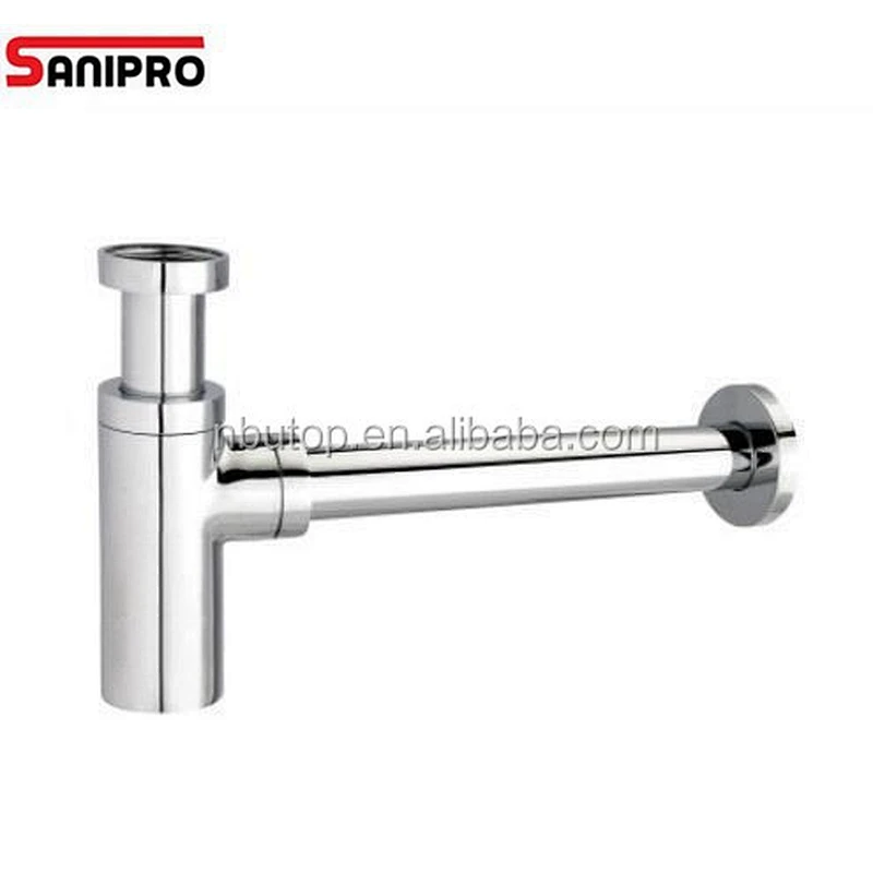 hot sale 1 1/4'' Brass Bottle Trap with round tube