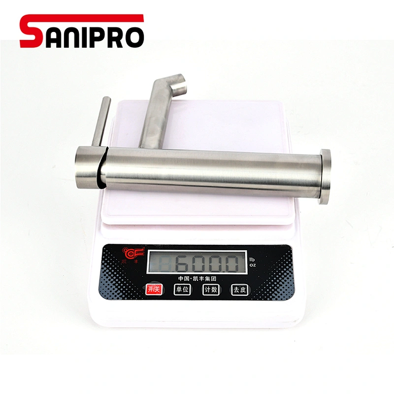 SANIPRO 25mm Cartridge New Square Faucet Stainless Steel Basin Mixer Bathroom Accessories Tap Bathroom Sink Basin Mixer Tap