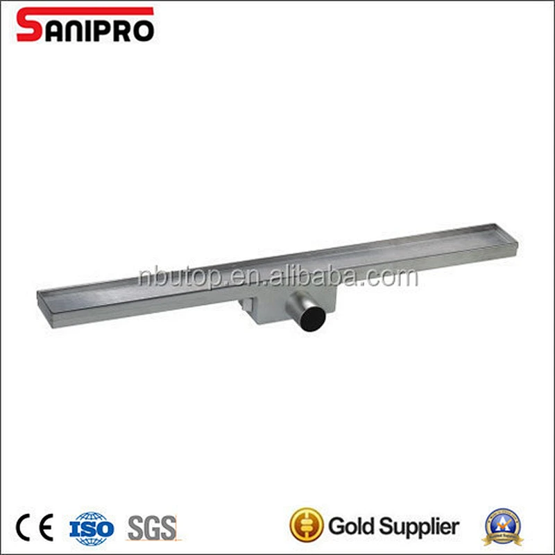 SANIPRO 35L flow rate floor drain SS304 shower drain linear channel drainage