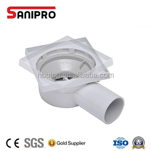 Pvc square plastic bathroom floor drain