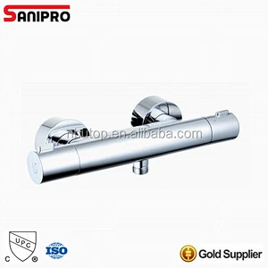 Sanipro brass chrome plating contemporary thermostatic UPC shower faucet