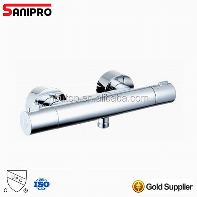 Sanipro brass chrome plating contemporary thermostatic UPC shower faucet