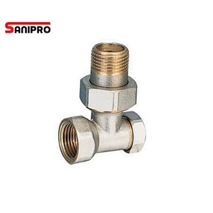 Radiator valve with Round Handle Chrome Plated