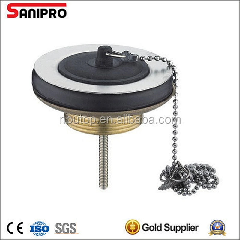 1 1/2'' Sink Waste with chain & plug long screw