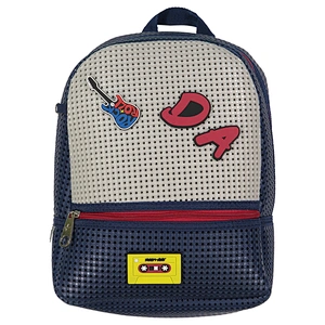 NEW DESIGN KIDS SCHOOL BAG WITH DIY RUBBER LABEL