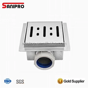 Chrome stainless steel floor shower drainer