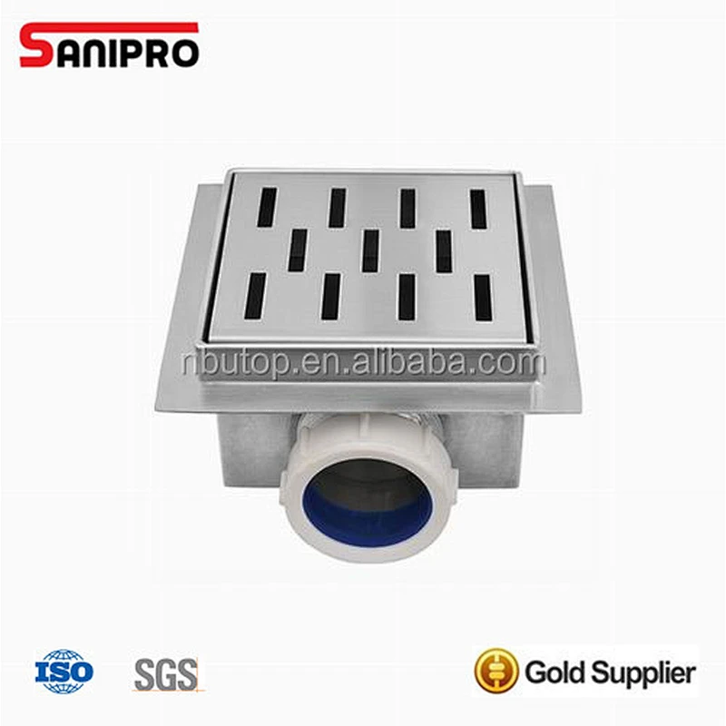 Stainless steel bathroom fittings drains floor