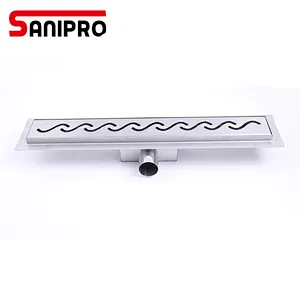Sanipro tile insert linear drain stainless steel floor drain