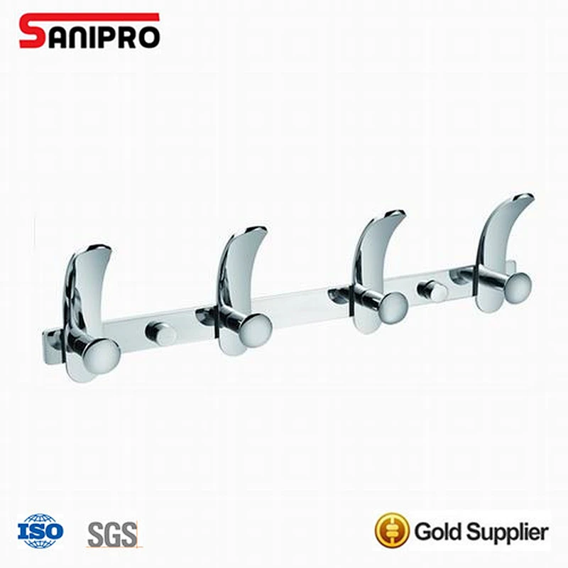 Bathrobe towel hooks chrome for bathroom doors