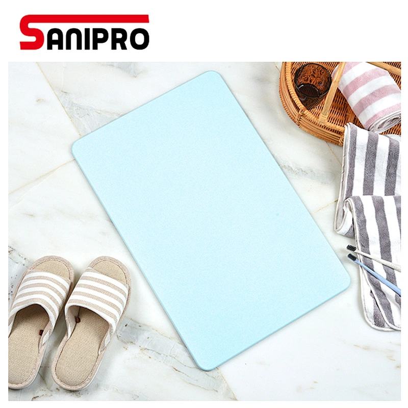 SANIPRO Diatomaceous Earth Pad Natural Diatom Mud Pad Cartoon Bathroom Pad Absorbent Quick Dry Pad