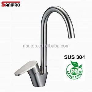 Sanipro High quality 304 material kitchen stainless steel faucet