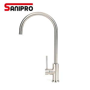 SANIPRO Kitchen Faucets Stainless Steel 25mm Cartridge Kitchen Mixer Single Handle Mixer Sink Tap Kitchen Faucet