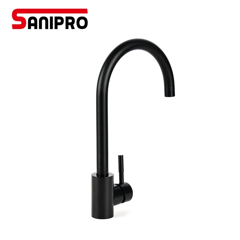 SANIPRO Matte Black Kitchen Faucet Hot And Cold Water Mixer Faucet For Kitchen Water Faucet Brushed Nickle Kitchen Taps