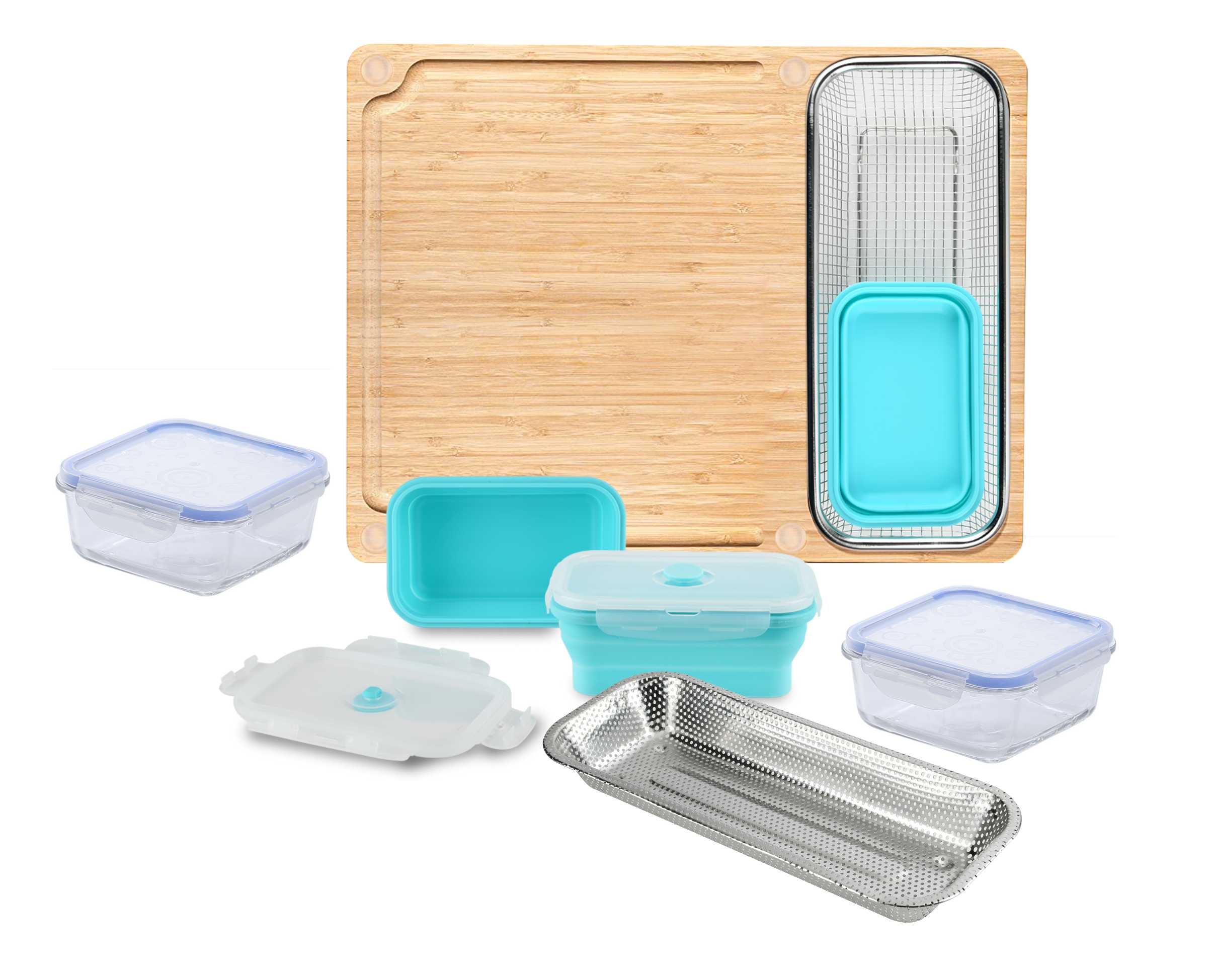 Meal prep solution Bamboo Cutting Board