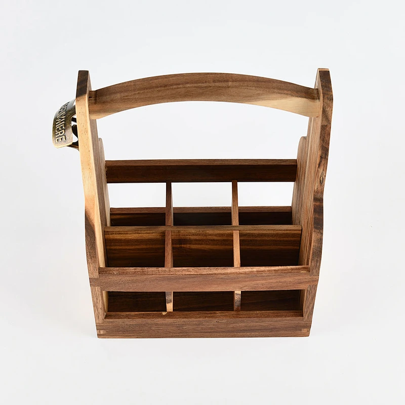 UWELD Beer Caddy Acacia Wood