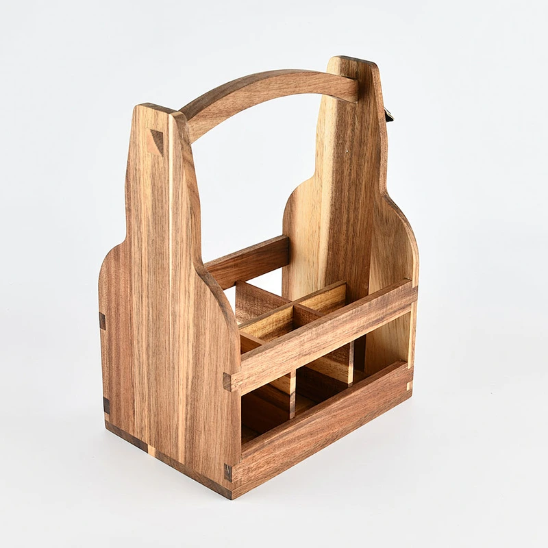 UWELD Beer Caddy Acacia Wood