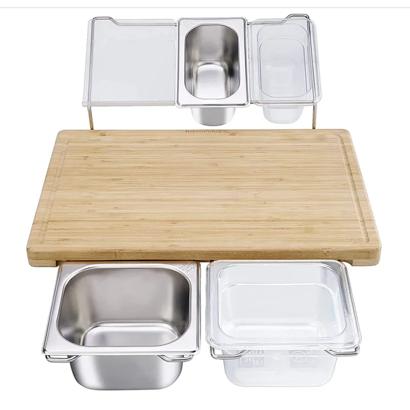 Cutting Board  Bamboo cutting board extensible cutting board set