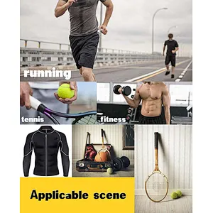 Men Neoprene Waist Trainer Sauna Vest Tank top shirt Sweat Suit for weight loss